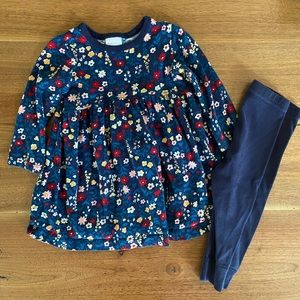 Organic Cotton Hanna Andersson Dress and Leggings